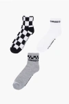 Converse Set Of 3 Stretch Fabric Socks With Contrasting Details