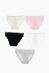 Converse Set Of 5 Stretch Cotton Briefs With Logoed Elastic Band