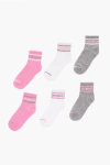Converse Set Of 6 Pairs Of Socks With Embroidered Logo