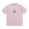 Converse Shoe Tie Heart Logo T-shirt 'blush Purple' In Pink