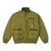 Converse Short Down Bomber Jacket 'olive Green'