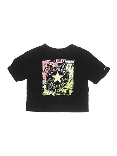 Pre-owned Converse Kids' Short Sleeve T-shirt In Black