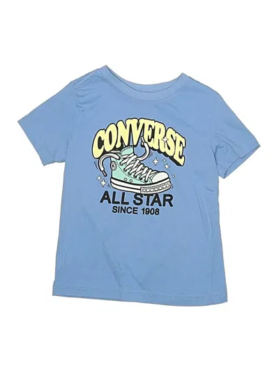Pre-owned Converse Kids' Short Sleeve T-shirt In Blue