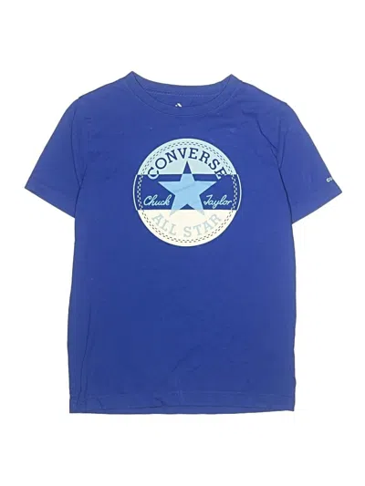 Pre-owned Converse Kids' Short Sleeve T-shirt In Blue