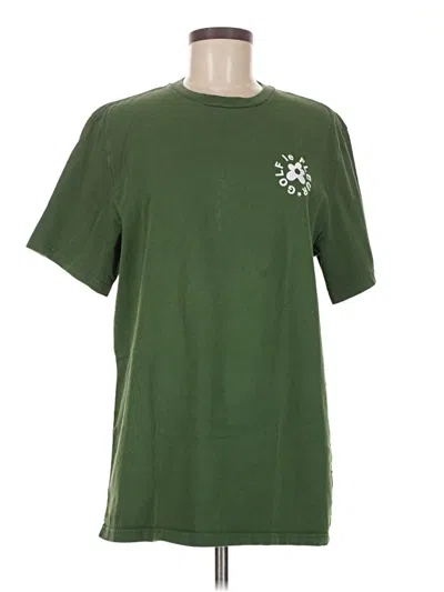 Pre-owned Converse Short Sleeve T-shirt In Green
