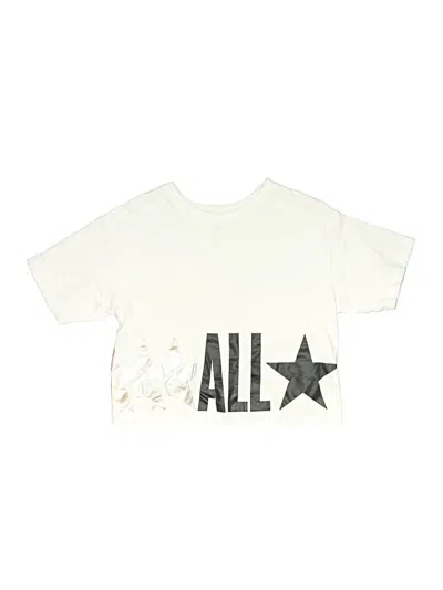 Pre-owned Converse Kids' Short Sleeve T-shirt In Ivory