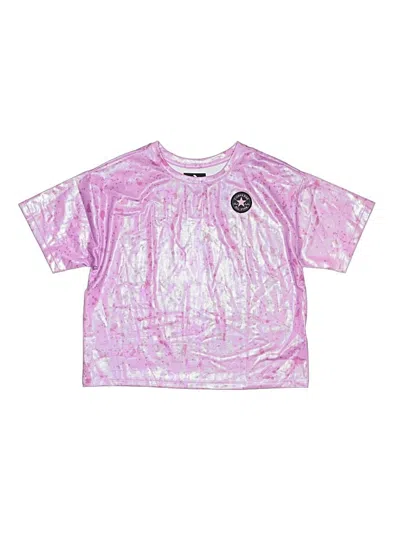 Converse Kids' Short Sleeve T-shirt In Pink