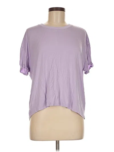 Pre-owned Converse Short Sleeve T-shirt In Purple