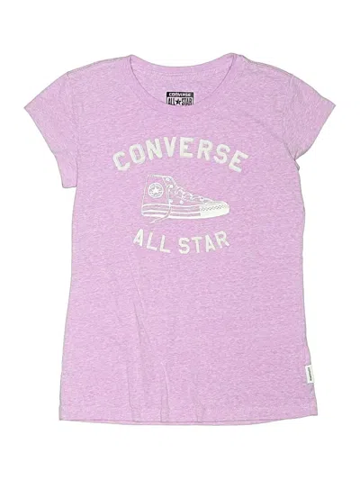 Pre-owned Converse Kids' Short Sleeve T-shirt In Purple