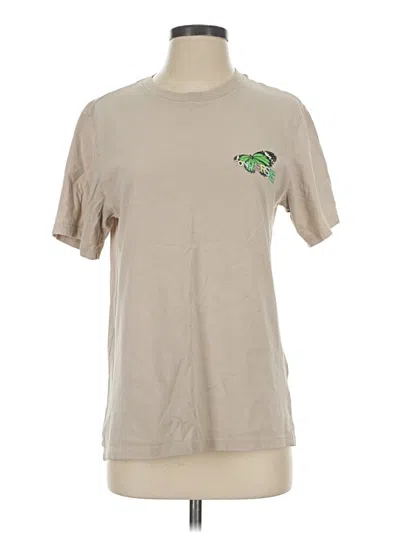 Pre-owned Converse Short Sleeve T-shirt In Tan
