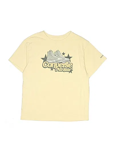 Pre-owned Converse Kids' Short Sleeve T-shirt In Yellow