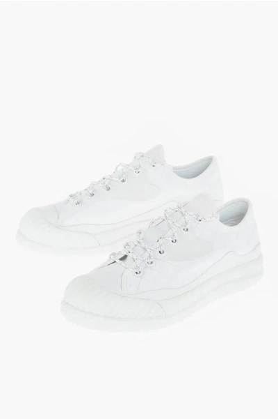 Converse Slamjam Argyle Patterned Fabric Sneakers With Lurex Details In White