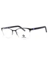 Converse Sleek Mini Rectangular Eyeglasses For Women In Black