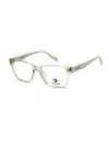 Converse Sleek Rectangular Eyeglasses For Women In Transparent
