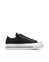 Converse Sneaker Chuck Taylor All Star Platform Canvas Nero/bianco