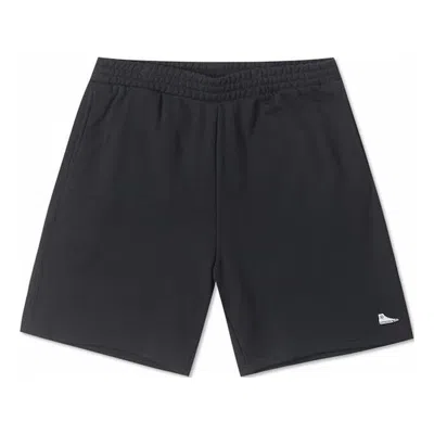 Converse Sneaker Patch Solid Shorts 'black' In Blue