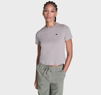 Converse Sneaker Patch T-shirt In Gray