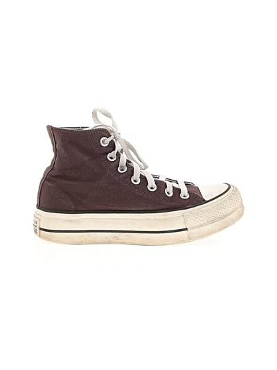 Pre-owned Converse Sneakers In Brown
