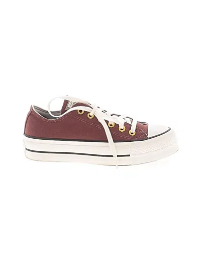 Pre-owned Converse Sneakers In Burgundy