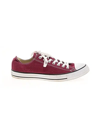 Pre-owned Converse Sneakers In Burgundy