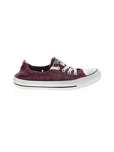 Pre-owned Converse Sneakers In Burgundy