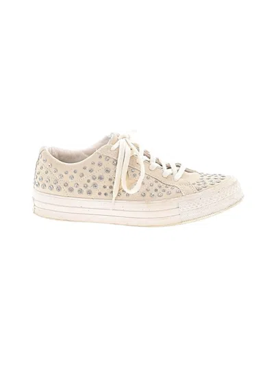 Pre-owned Converse Sneakers In Ivory