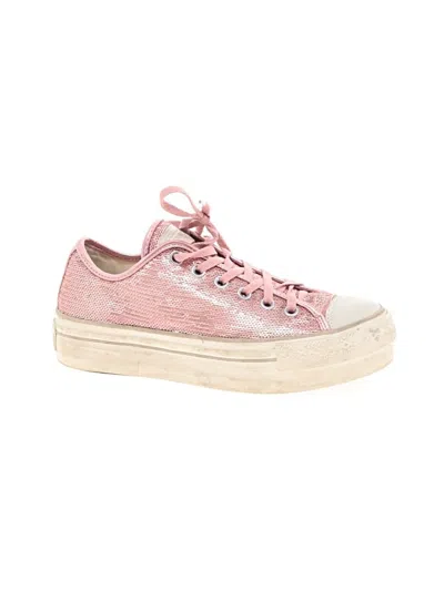 Pre-owned Converse Sneakers In Pink