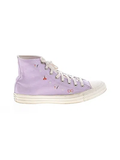 Pre-owned Converse Sneakers In Purple