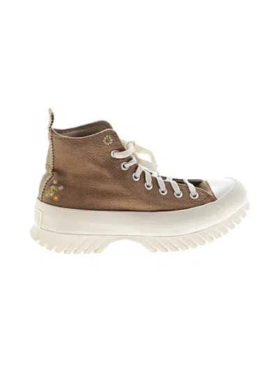 Pre-owned Converse Sneakers In Tan
