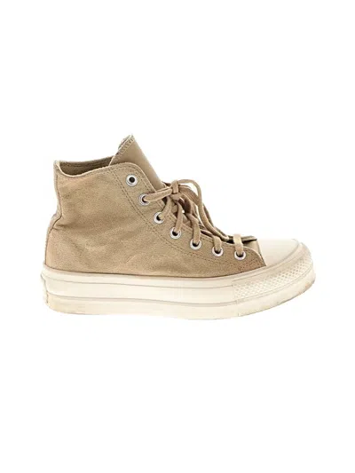 Pre-owned Converse Sneakers In Tan