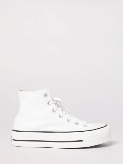 Converse Chuck Taylor All Star Platform Canvas Sneakers In White