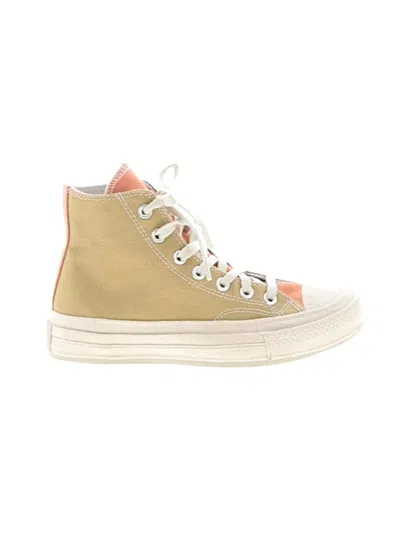 Pre-owned Converse Sneakers In Yellow