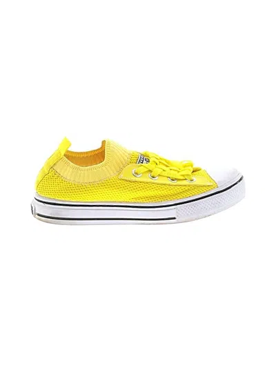 Pre-owned Converse Sneakers In Yellow