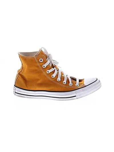 Pre-owned Converse Sneakers In Yellow