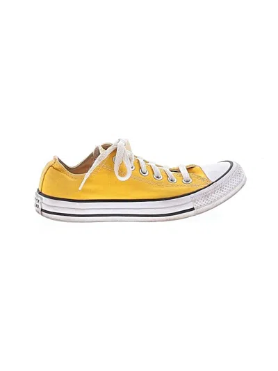 Pre-owned Converse Sneakers In Yellow