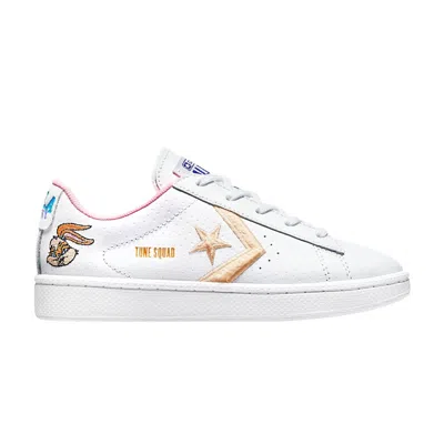 Pre-owned Converse Space Jam X Pro Leather Ps 'lola' | White | Kid's Size 12