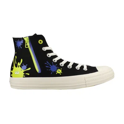 Pre-owned Converse Splatoon 3 X Chuck Taylor All Star Zip High 'ink Splatter' | Black | Men's Size 9