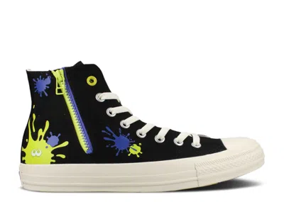 Converse Splatoon 3 X  Chuck Taylor All Star Zip High 'ink Splatter' In Black