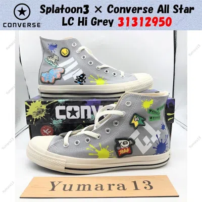 Pre-owned Converse Splatoon3 ×  All Star Lc Hi Grey 31312950 Men's Size In Gray