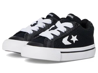 Converse Sport Casual Easy-on (little Kid) Boys Shoes Black/white/black : 3 Little Kid M, Canvas In Multi