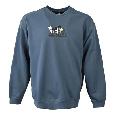 Converse Spring Up Graphic Crew Sweatshirt 'blue'