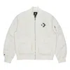 Converse Ss22 Logo Loose Sports Retro Aviator Jacket Couple Style White
