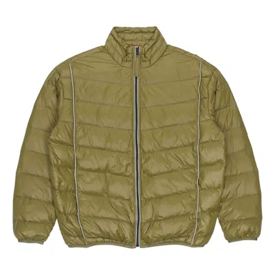 Converse Stand Collar Light Puffer Jacket 'olive Green'