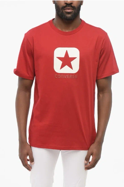 Converse Standard Fit Crew-neck T-shirt With Printed Logo