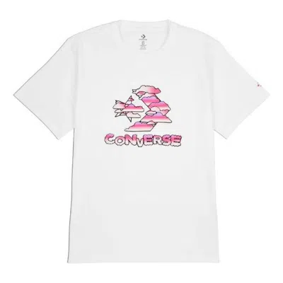 Converse Star Chevron Clouds Graphic T-shirt 'white'