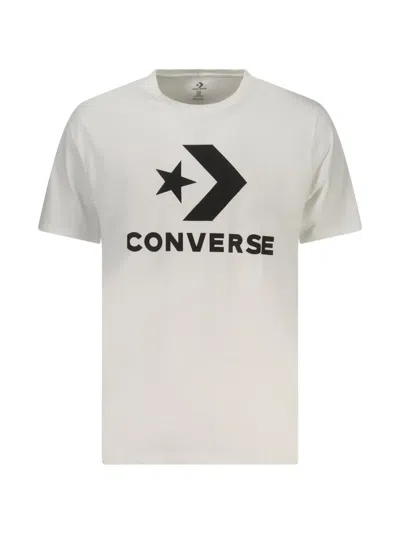Converse Star Chevron Cotton T-shirt In Neutral
