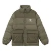 Converse Star Chevron Down Jacket 'olive Green'