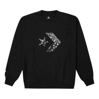 Converse Star Chevron Paisley Pattern Sweatshirt 'black'