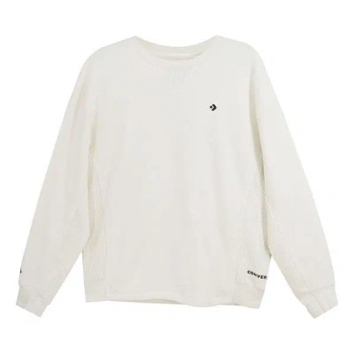 Converse Star Crewneck Sweatshirt 'beige' In White