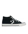Converse Star Pattern Low Upper Board Shoes In Black